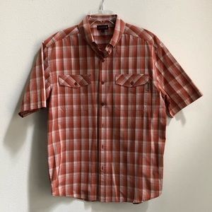 Wolverine plaid button down shirt